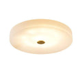 Alabaster Flush Mounted Round Led Chandelier - Grace Lamp