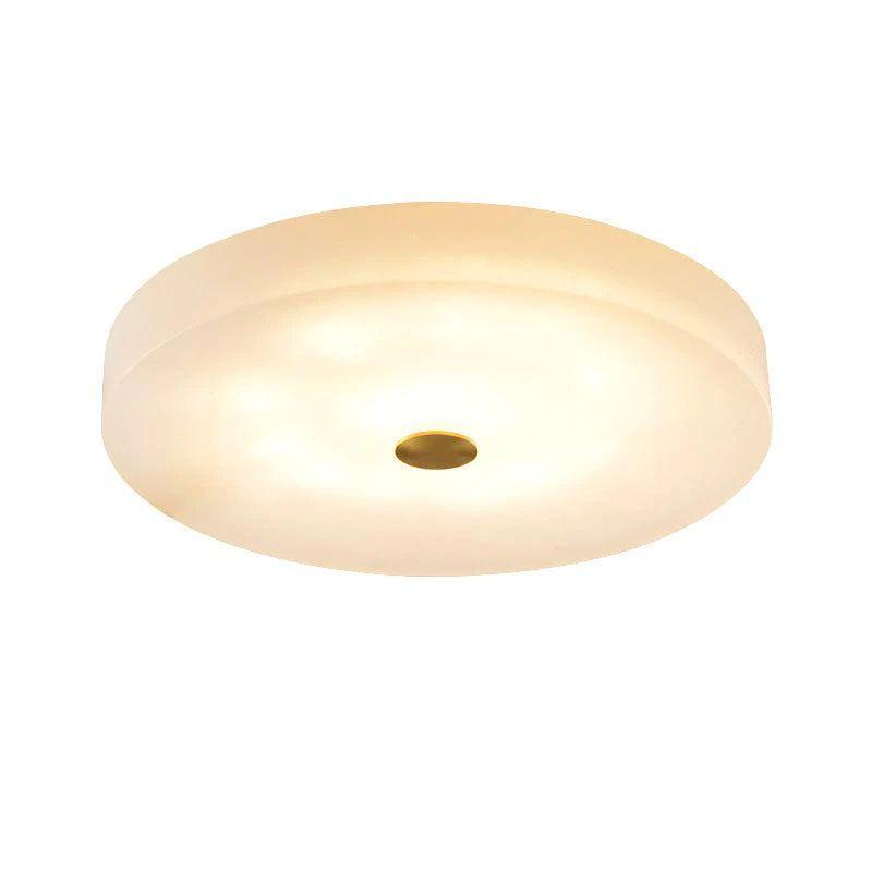 Alabaster Flush Mounted Round Led Chandelier - Grace Lamp