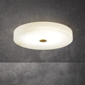 Alabaster Flush Mounted Round Led Chandelier - Grace Lamp