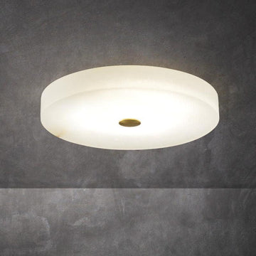 Alabaster Flush Mounted Round Led Chandelier - Grace Lamp