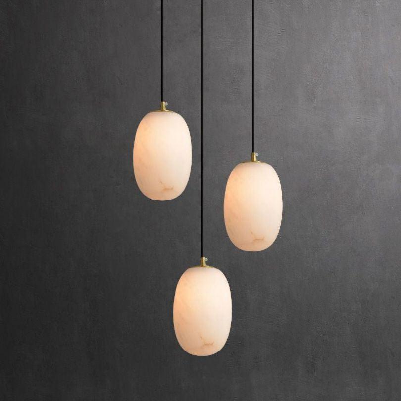 Michael Alabaster Kitchen Island Pendant Light - Grace Lamp