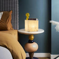 Alabaster Cubic Table Lamp - Grace Lamp