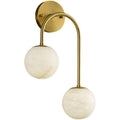 Alabaster Glo Modern Wall Sconce In Bedroom - Grace Lamp
