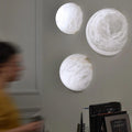 Alabaster Hemisphere Wall Sconce - Grace Lamp