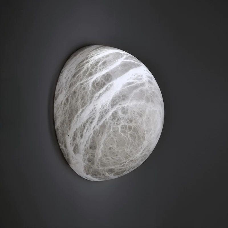 Alabaster Hemisphere Wall Sconce - Grace Lamp