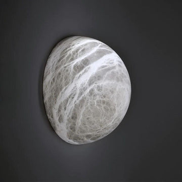 Alabaster Hemisphere Wall Sconce - Grace Lamp