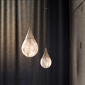Alabaster Modern Teardrop Single Pendant Light - Grace Lamp