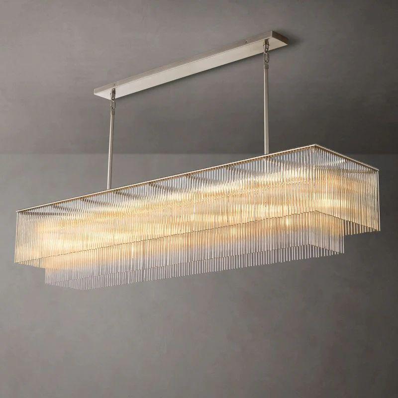 Amado Rectangular Chandelier 72" - Grace Lamp
