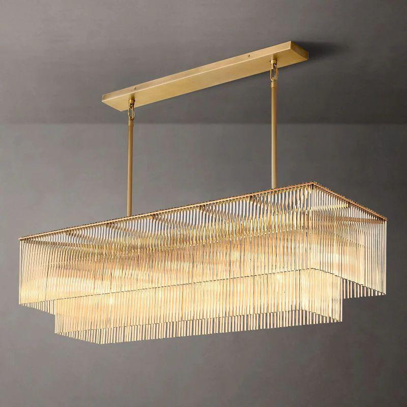 Amado Rectangular Chandelier 54" - Grace Lamp