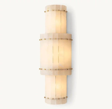 San Marco Alabaster Round Wall Sconce - Grace Lamp
