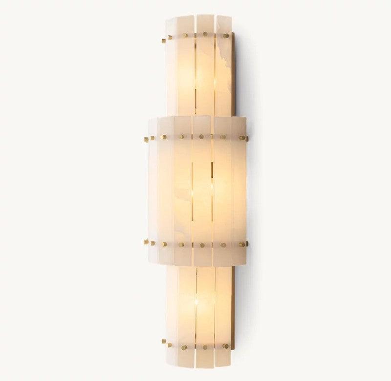 San Marco Alabaster Round Wall Sconce - Grace Lamp