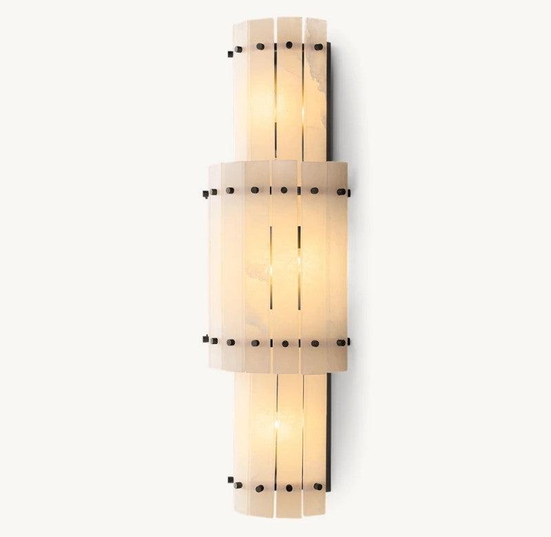 San Marco Alabaster Round Wall Sconce - Grace Lamp
