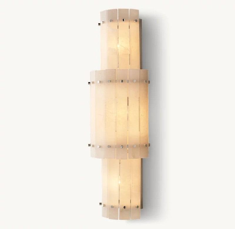 San Marco Alabaster Round Wall Sconce - Grace Lamp