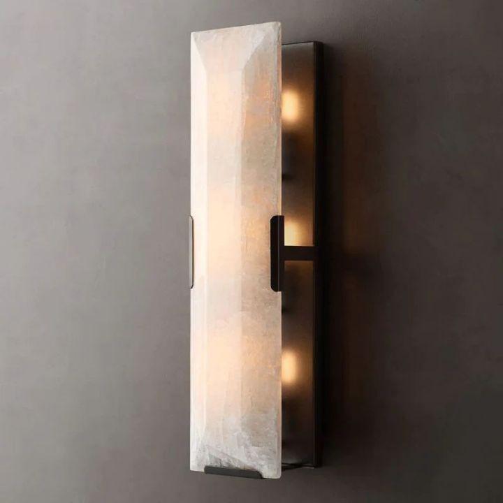 Harlow Calcite Linear Sconce - Grace Lamp