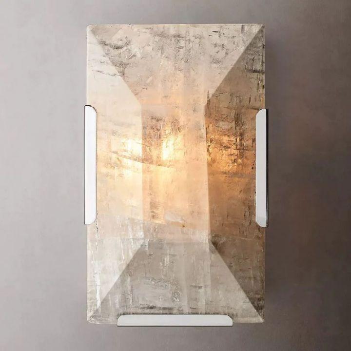 Harlow Calcite Short Wall Sconce - Grace Lamp