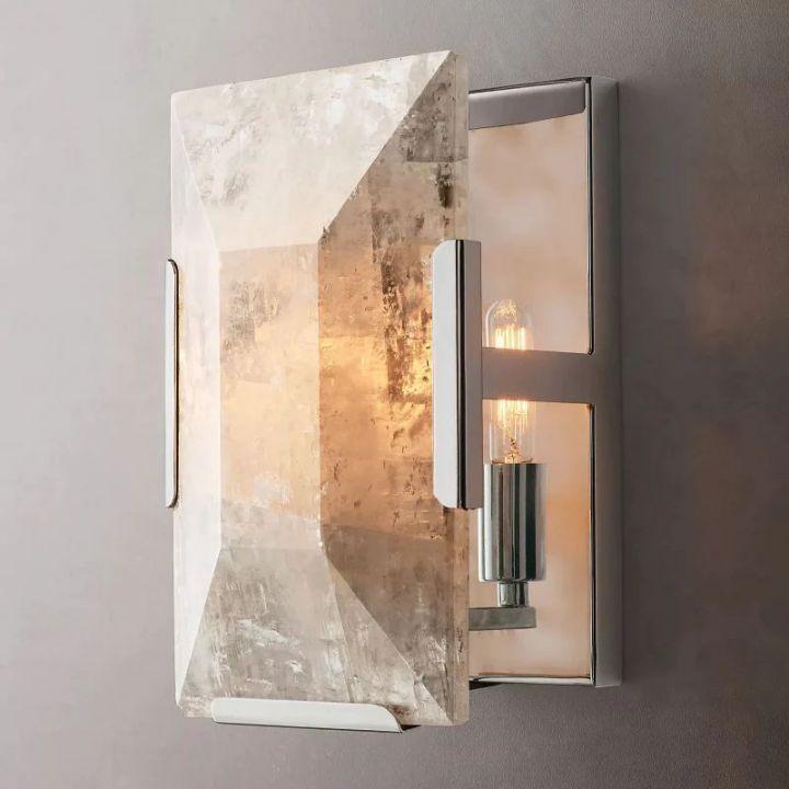 Harlow Calcite Short Wall Sconce - Grace Lamp