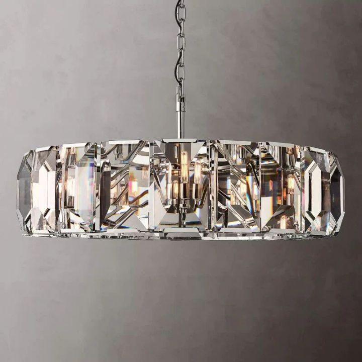 Harlow Crystal Round Chandelier 43" - Grace Lamp
