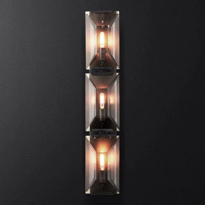 Harlow Crystal Triple Wall Sconce - Grace Lamp