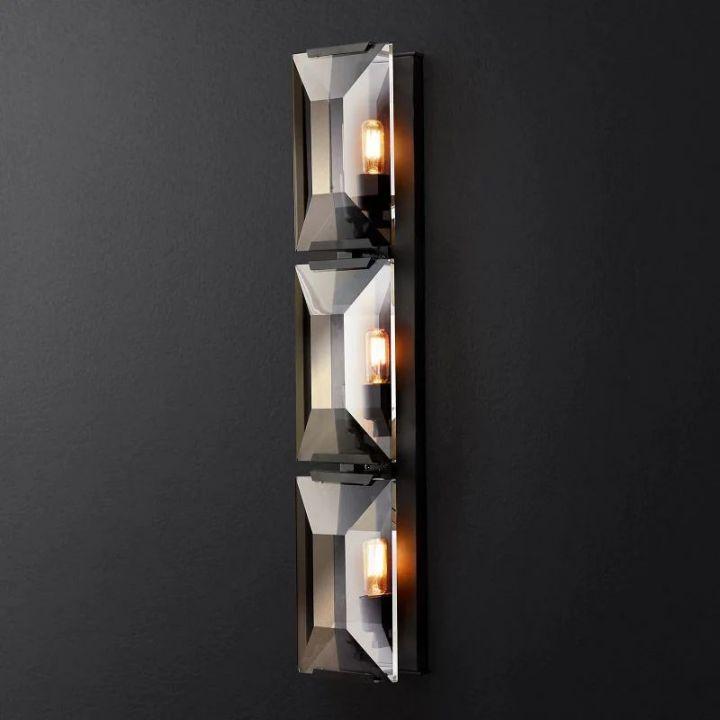 Harlow Crystal Triple Wall Sconce - Grace Lamp