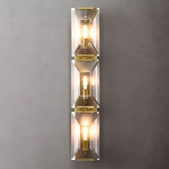 Harlow Crystal Triple Wall Sconce - Grace Lamp