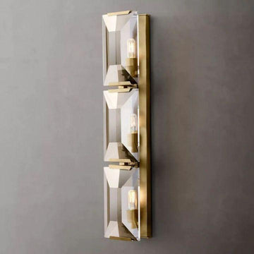 Harlow Crystal Triple Wall Sconce - Grace Lamp