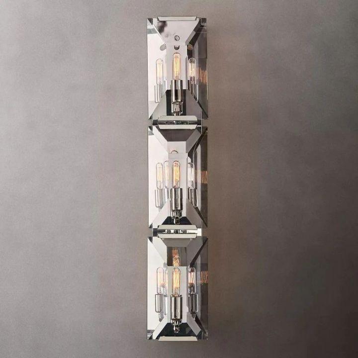 Harlow Crystal Triple Wall Sconce - Grace Lamp