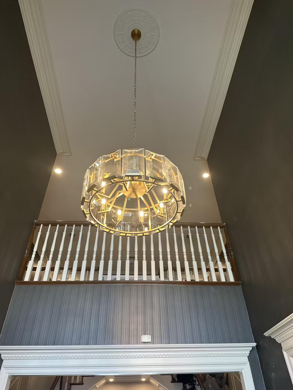 Harlow Crystal Round Chandelier 31" - Grace Lamp