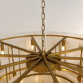 Aurelius Alabaster Round 2-Tiered Chandelier 48‘’ - Grace Lamp