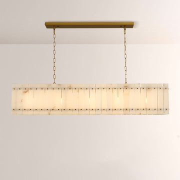 Aurelius Alabaster Linear Chandelier 54'' - Grace Lamp
