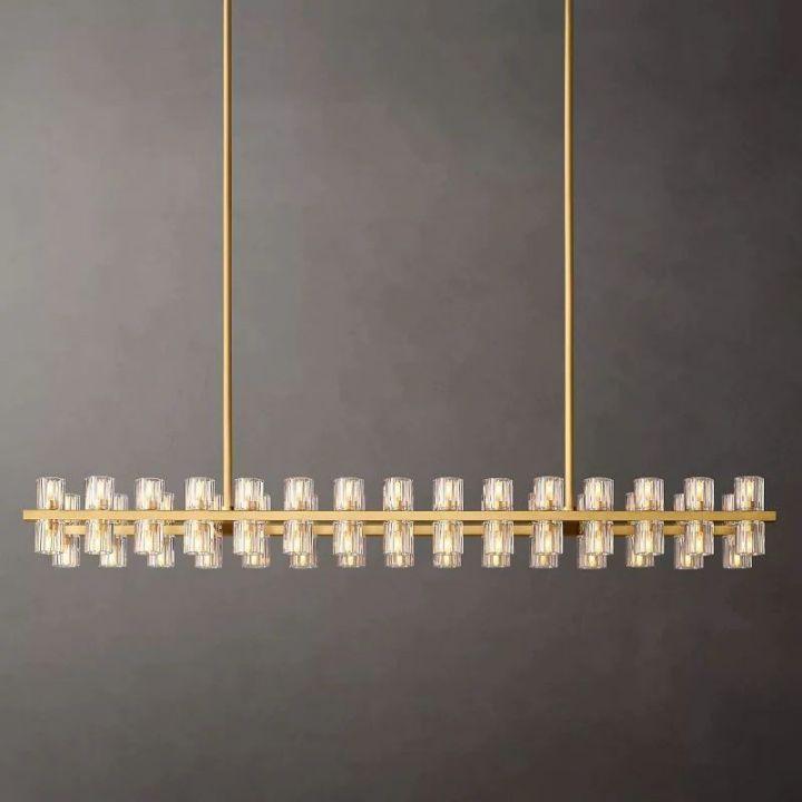 Arcachon Rectangular Chandelier 54" - Grace Lamp