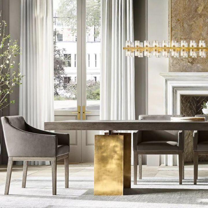 Arcachon Rectangular Chandelier 72" - Grace Lamp