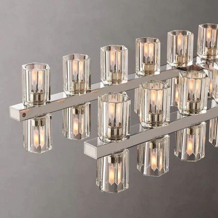 Arcachon Rectangular Chandelier 72" - Grace Lamp