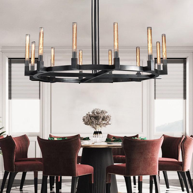 Cannele de Round Chandelier 60" - Grace Lamp