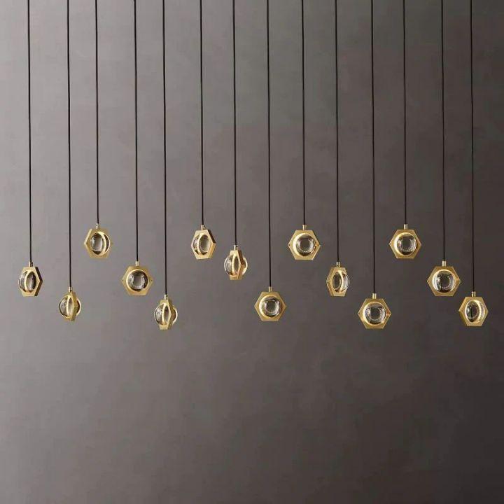 Eclatant Linear Chandelier 72" - Grace Lamp