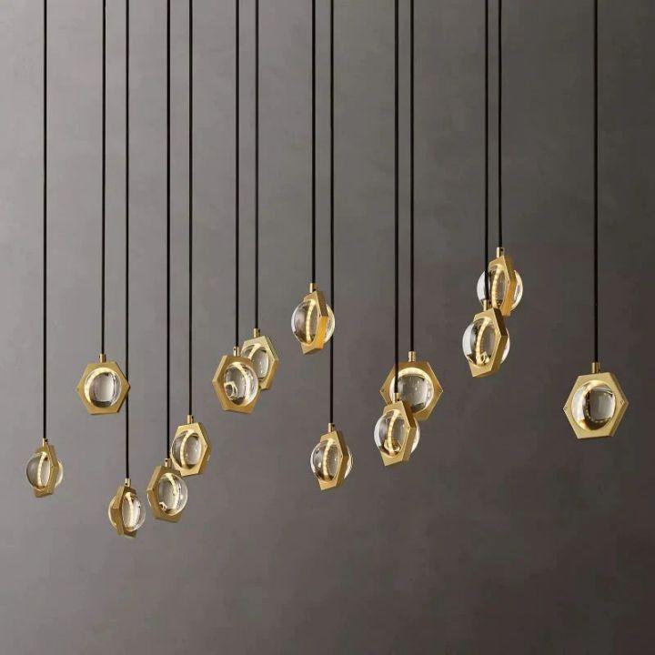 Eclatant Linear Chandelier 72" - Grace Lamp