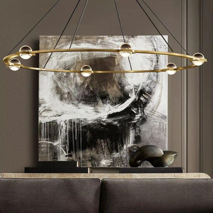 Eclatant Round Chandelier 60" - Grace Lamp