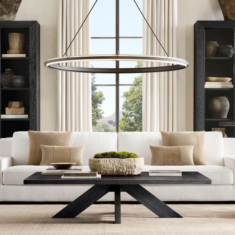 Peralta Black Round Chandelier 36"/48"/60" - Grace Lamp
