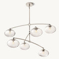 Cabrette Clear Glass Mobile Round Chandelier - Grace Lamp