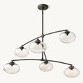 Cabrette Clear Glass Mobile Round Chandelier - Grace Lamp