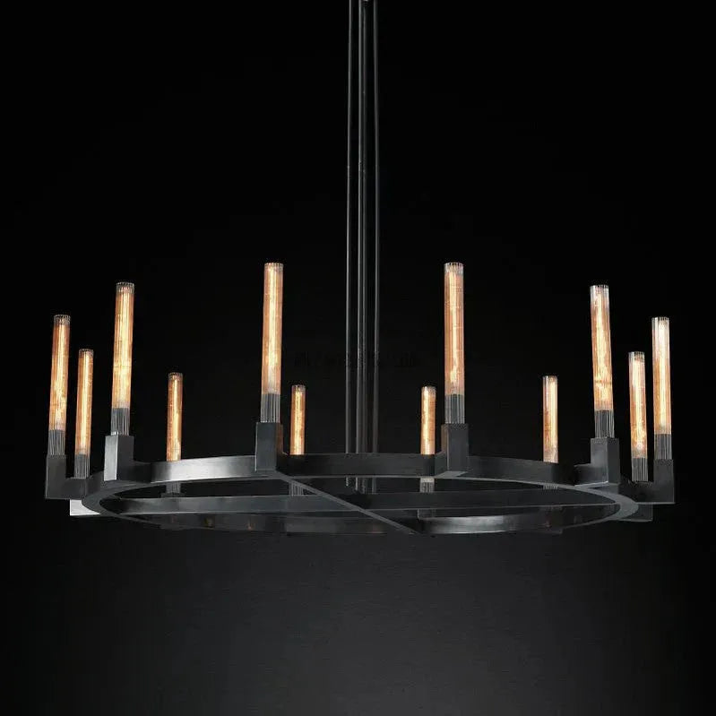 Cannele de Round Chandelier 60" - Grace Lamp