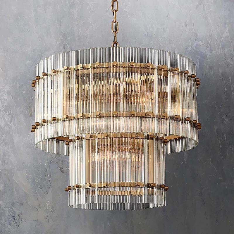 San Marco Two-tier Luxury Round Chandelier 22" - Grace Lamp