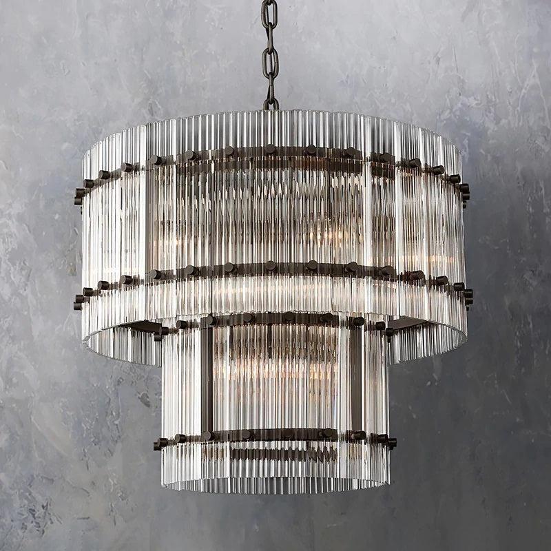 San Marco Two-tier Luxury Round Chandelier 22" - Grace Lamp