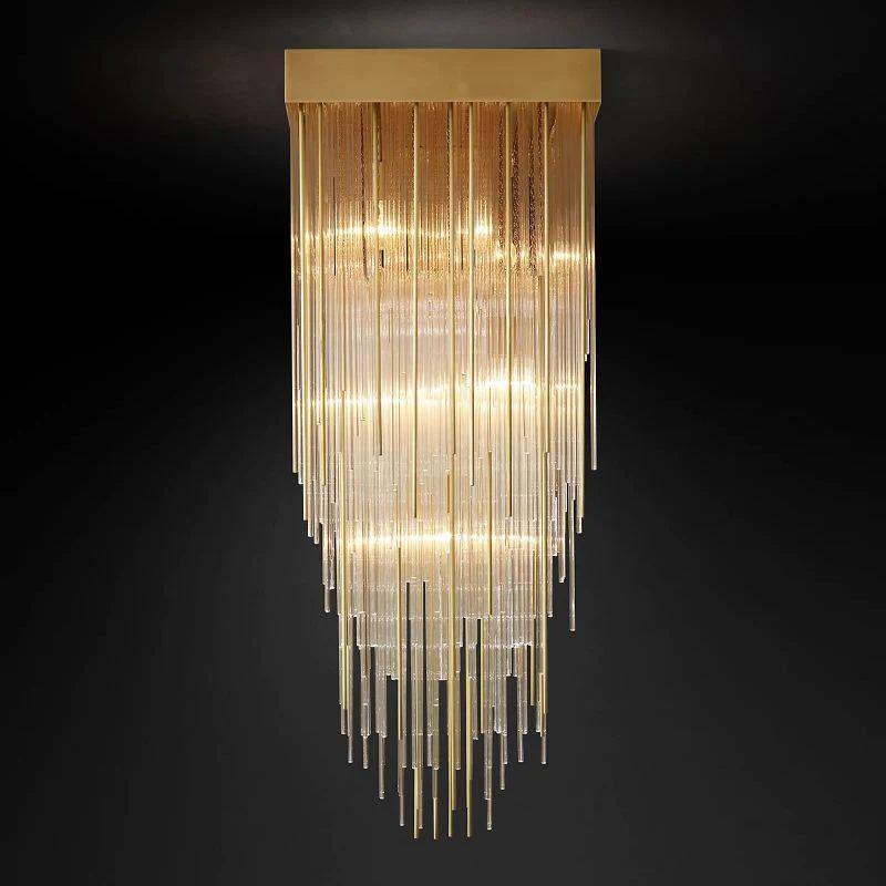 Cascade Crystal Square Chandelier 21" - Grace Lamp