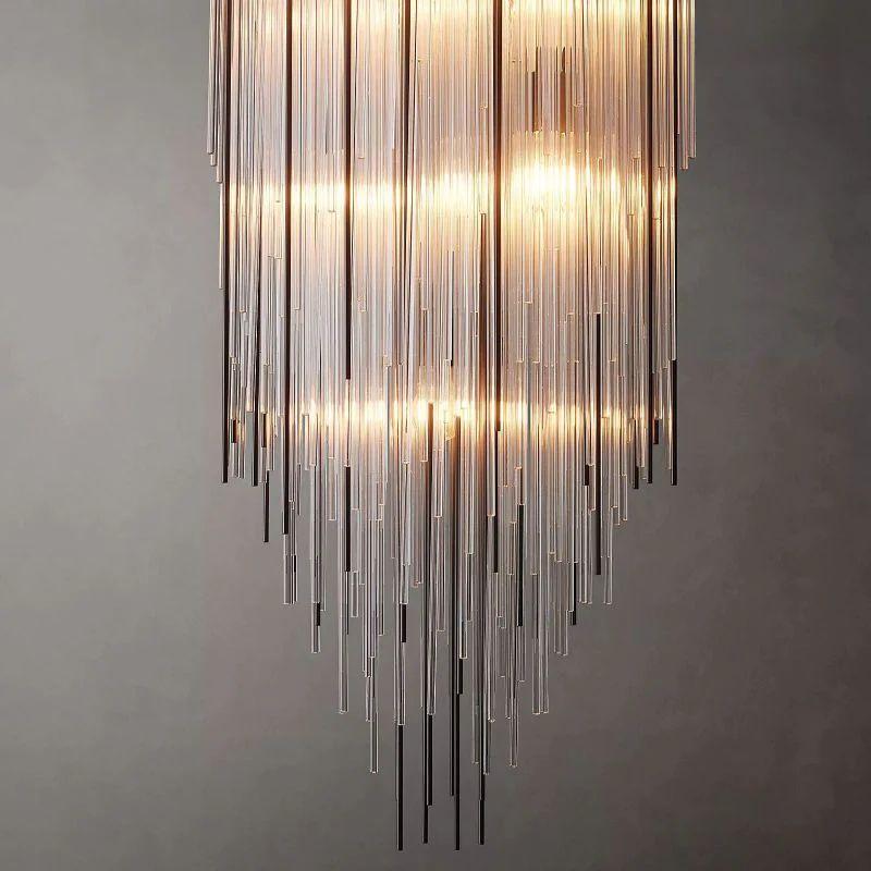 Cascade Crystal Square Chandelier 21" - Grace Lamp