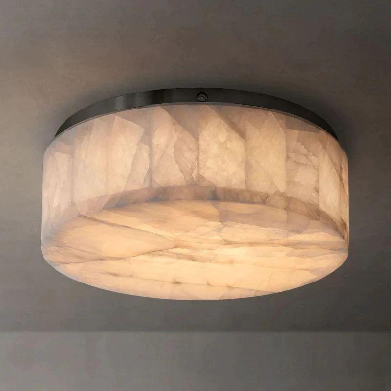 Rivage Calcite Round Flushmount 6"10"14" - Grace Lamp