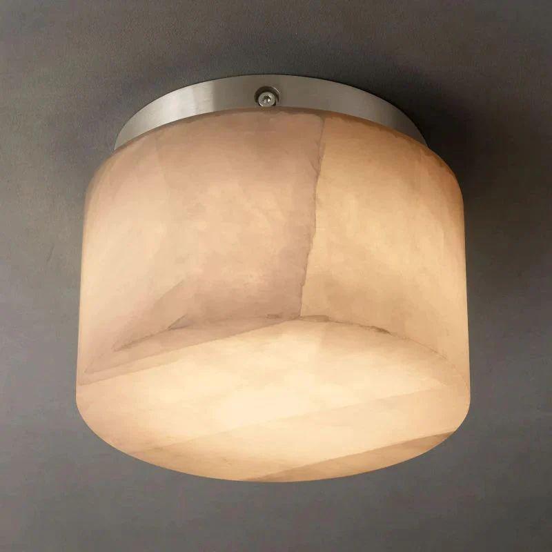 Rivage Calcite Round Flushmount 6"10"14" - Grace Lamp