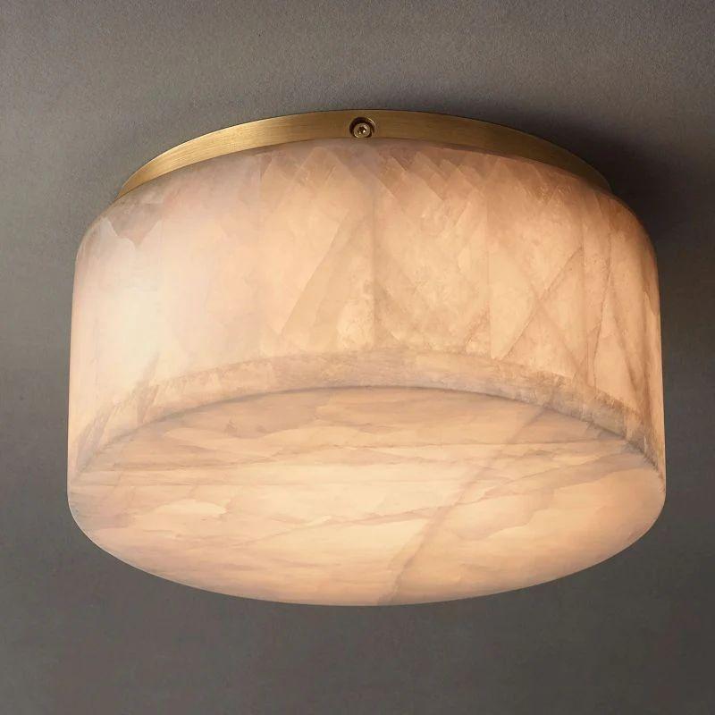 Rivage Calcite Round Flushmount 6"10"14" - Grace Lamp