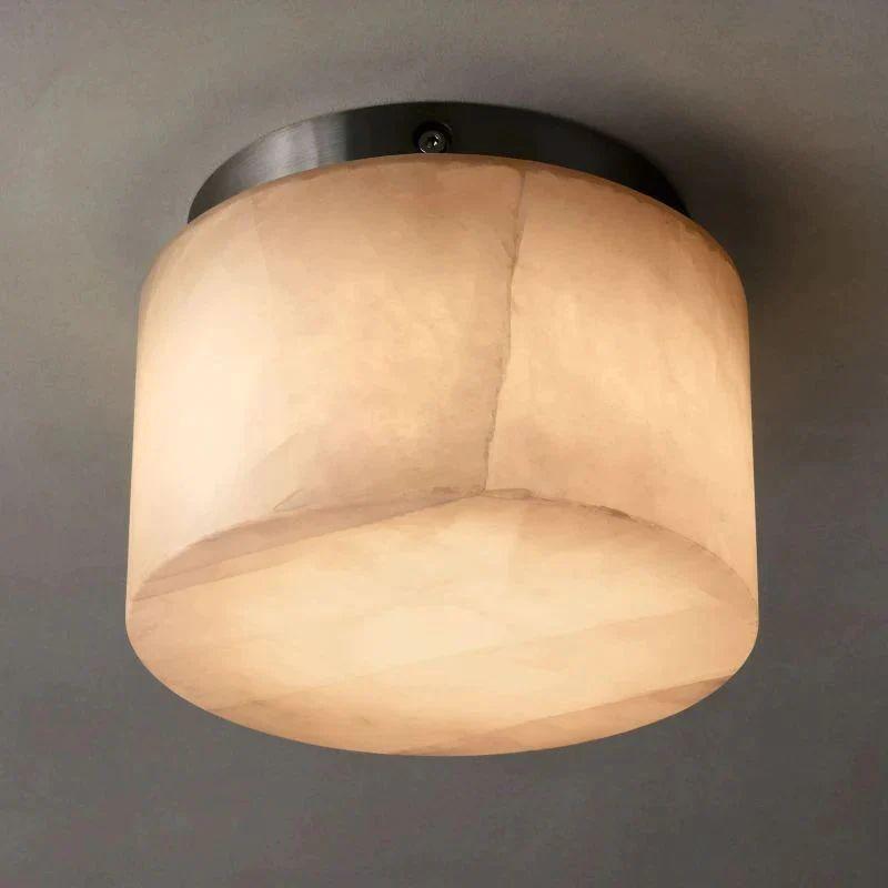 Rivage Calcite Round Flushmount 6"10"14" - Grace Lamp