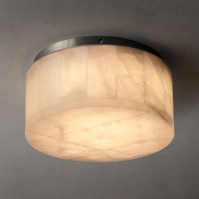 Rivage Calcite Round Flushmount 6"10"14" - Grace Lamp