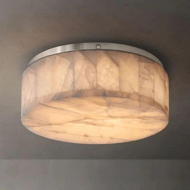 Rivage Calcite Round Flushmount 6"10"14" - Grace Lamp